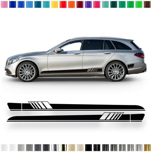 Seitenstreifen passend für Mercedes C-Klasse S205