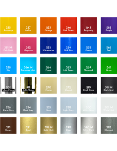 "Foil Color Sample" Color Sample Sticker Set/Decor in Business Card Format