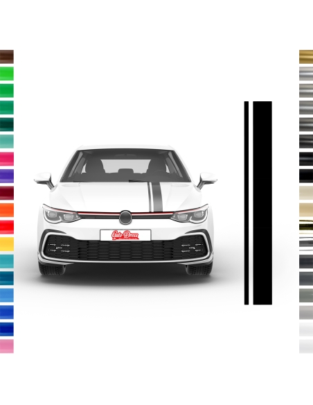 copy of "Line" Sticker - side stripe set/décor suitable for Skoda Octavia with desired text in desired color