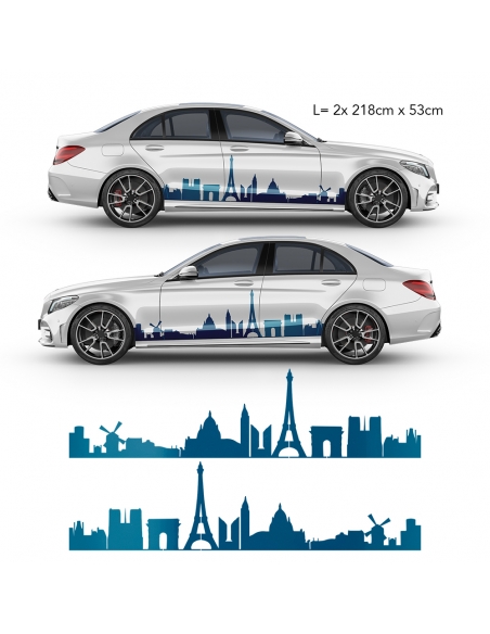 "Upgrade Your Ride with Skyline - Paris Seitenstreifen: Customizable