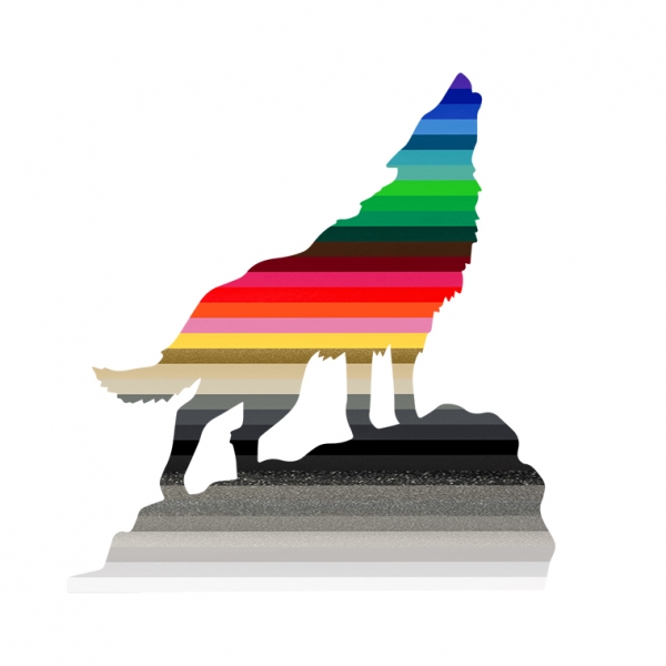 "Wolf Decal Set: Transform Your Space with Custom Colored Decor"