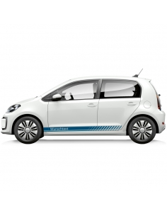 copy of Sticker - side stripe set/décor suitable for VW / Volkswagen E-Up in desired color with desired text