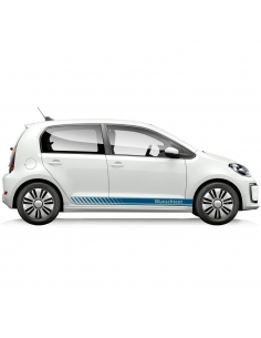 copy of Sticker - side stripe set/décor suitable for VW / Volkswagen E-Up in desired color with desired text