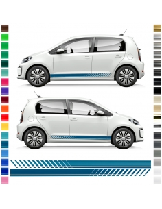 copy of Sticker - side stripe set/décor suitable for VW / Volkswagen E-Up in desired color without text
