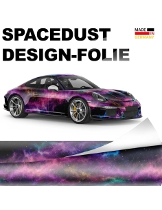 ⭐Design Auto-Folie "SpaceDust" 3D Car-Wrapping blasenfrei 5m x 150cm