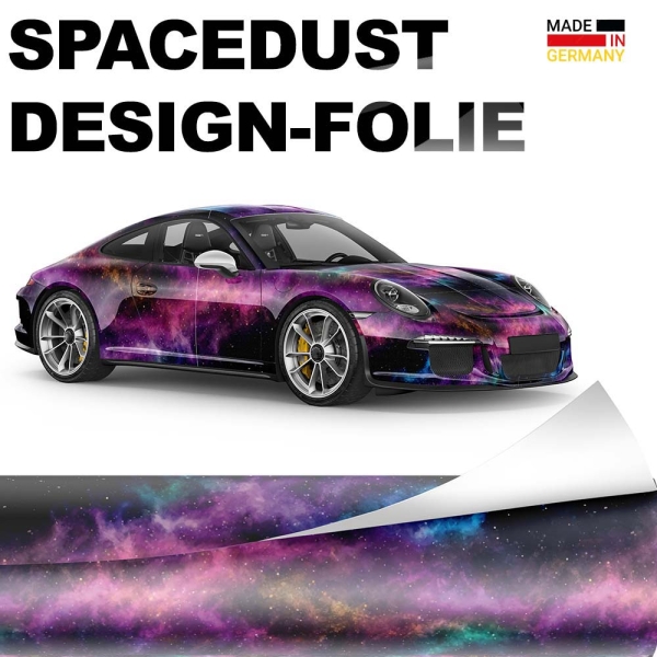 ⭐Design Auto-Folie "SpaceDust" 3D Car-Wrapping blasenfrei 5m x 150cm