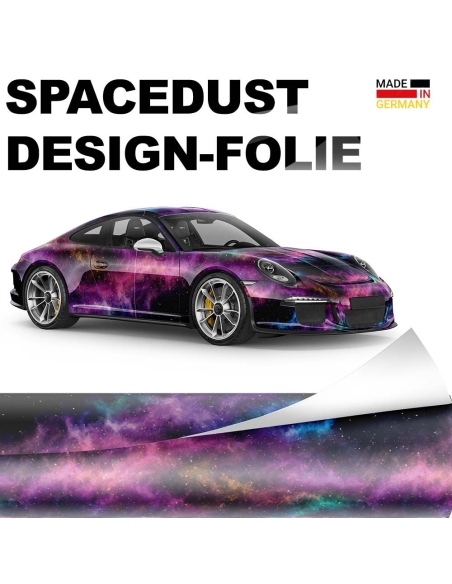 ⭐Design Auto-Folie "SpaceDust" 3D Car-Wrapping blasenfrei 5m x 150cm