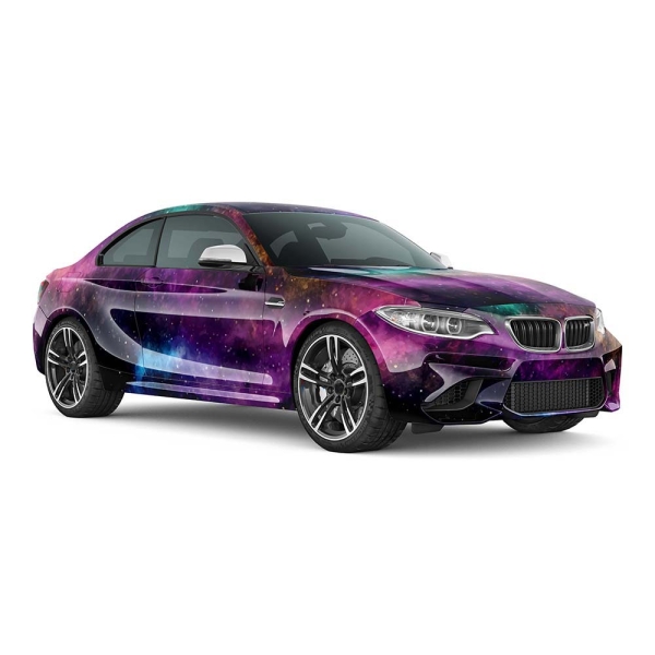 ⭐Design Auto-Folie "SpaceDust" 3D Car-Wrapping blasenfrei 5m x 150cm