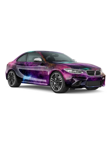 ⭐Design Auto-Folie "SpaceDust" 3D Car-Wrapping blasenfrei 5m x 150cm