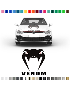 Venom Motorhauben-Streifen Aufkleber-Set, Dekor-Sticker