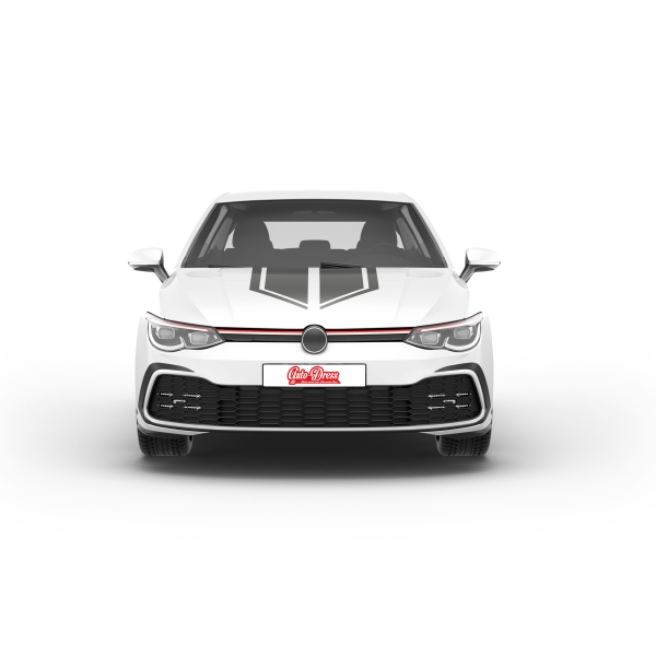 "Raser-Stripes" Motorhaubenstreifen Set/Dekor universal passend mit Wunschfarbe