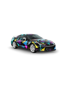 ⭐Design Auto-Folie "Geometry-Dash" 3D Car-Wrapping blasenfrei 5m x 150cm