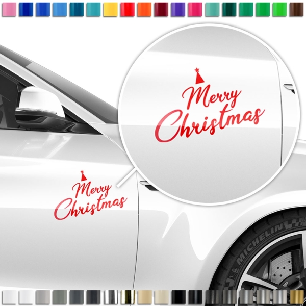"Verschönere dein Weihnachtsfest mit dem Merry Christmas Aufkleber S