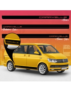 "Individualisierte Seiten-Streifen für dein VW T5 & T6 Caravelle: Wu