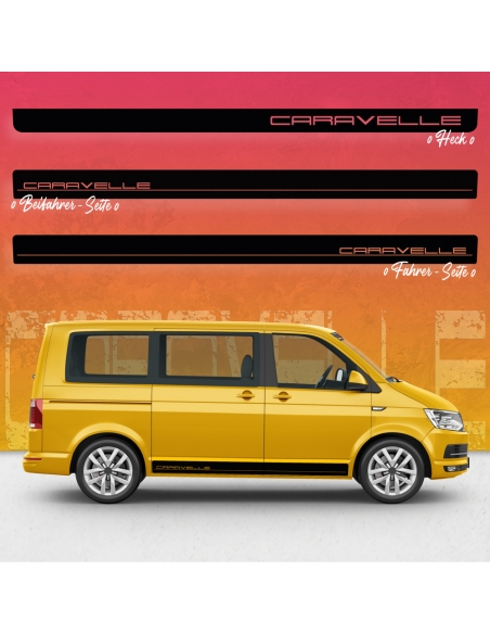 "Individualized side strips for your VW T5 & T6 Caravelle: Wu