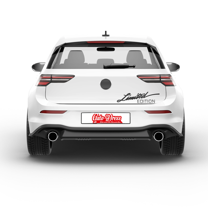 "Limited Edition" Aufkleber Set/Dekor in Wunschfarbe