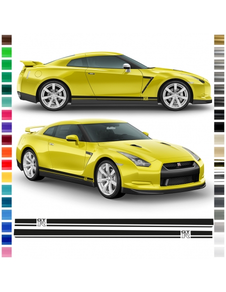 "Individualize your Nissan GT-R with the perfect side stripe