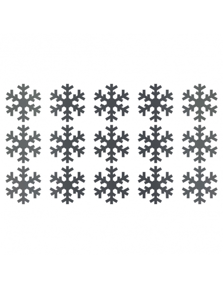 "Schneeflocken-Set Sticker in desired color - 15-parts: Winter magic