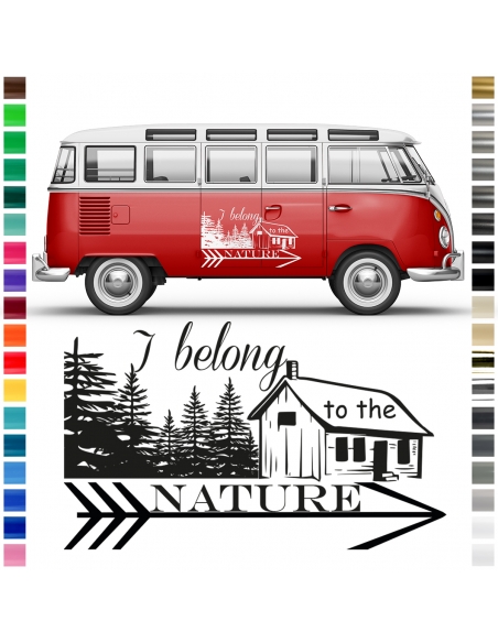 "I belong to the nature sticker set - Embellish your world with s