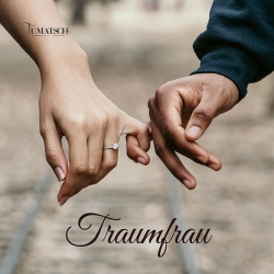Key chain "Samui" - stamping "Traumfrau", black leather - handcraft - fair-trade - Tumatsch