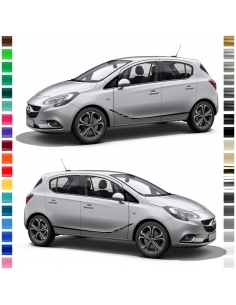 Opel Corsa E Side Strip Set in Wish Color - Stylish Stickers