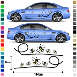 copy of Honeycombs, Hexa-gon, Honey-comb - Sticker set/décor universal matching in desired color