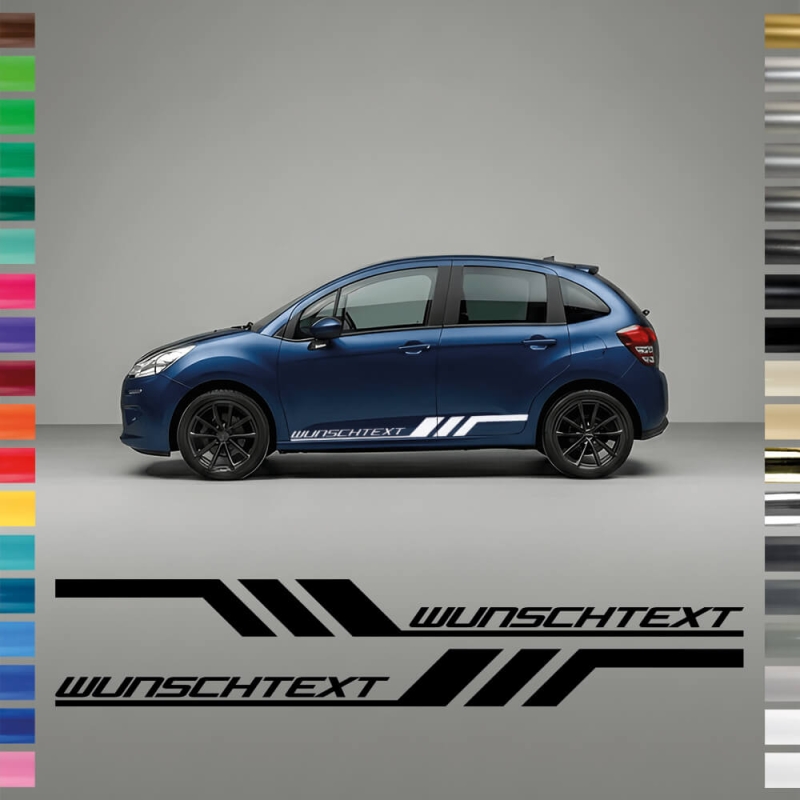 "SPORT STREIFEN" Set mit wunschfarbe passend für  Golf 6&7