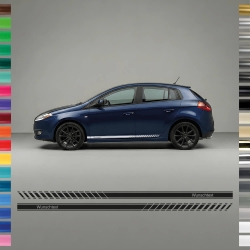 copy of "Punto" Sticker - Side Stripe Set/Décor suitable for Fiat Punto in desired color