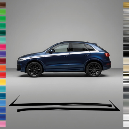 Audi Q3 Side Strip Set in Wish Color - Personalize Your Lo