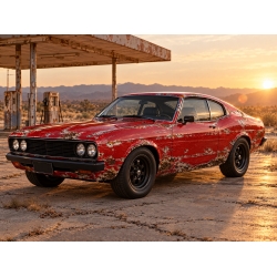 Car Wrap Film Rust Look Red 100x150 cm | Auto-Dress