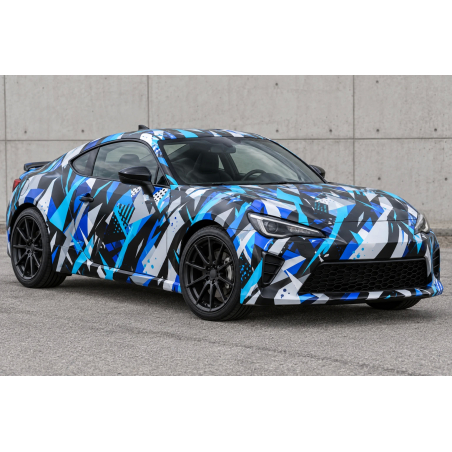 Auto-Dress Desing-Folie Autofolierung Blue Beast 5m x 1,50m mit Luftkanälen