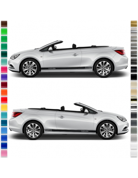 Opel Cascada Seitenstreifen Set - Clean & Individuell in Wunschfarbe