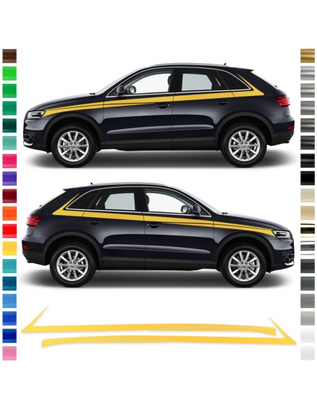 Audi Q3 Side Strip Set in Wish Color - Personalize Your Lo