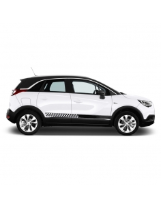 Opel Crossland X Seiten-Streifen Set in Wunschfarbe - Stylisches Deko