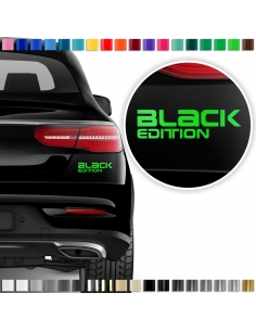 "Black-Edition" sticker set/décor in desired color
