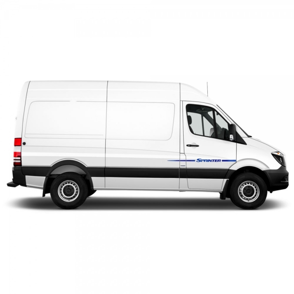 Aufkleber Set/Dekor passend für Mercedes Benz Sprinter in Wunschfarbe