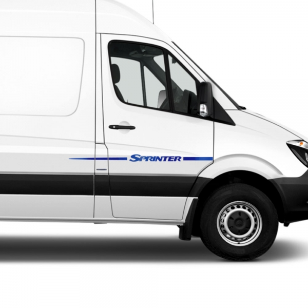 Aufkleber Set/Dekor passend für Mercedes Benz Sprinter in Wunschfarbe