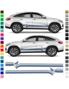"Water" sticker set/décor universal matching in desired color