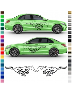"Horse" sticker set/décor universal matching in desired color