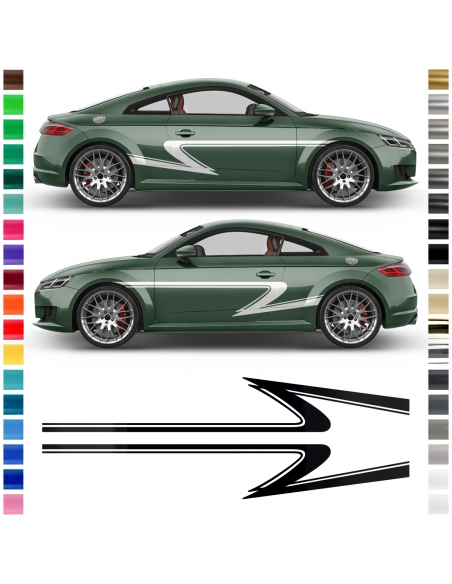 Z-Streifen Aufkleber Set - Universell passend & in Wunschfarbe!