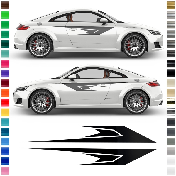 Kralle Aufkleber Set - Dekor in Wunschfarbe | Universell passend