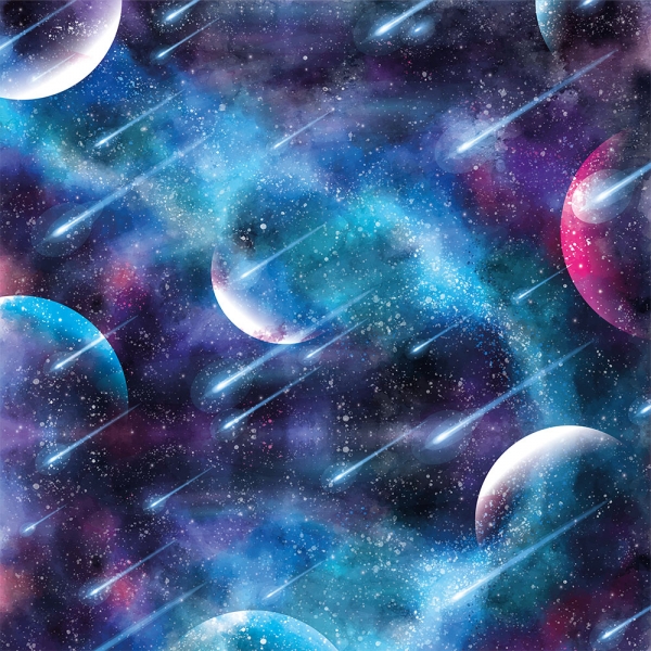 Galaxy-Design Autofolie: 3D Car Wrapping mit Luftkanälen