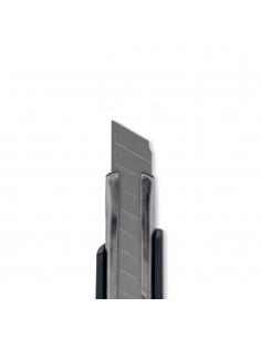 Edelstahl Cutter-Messer Deli SK5 - ultrascharfe 9mm Klinge (Schwarz) 