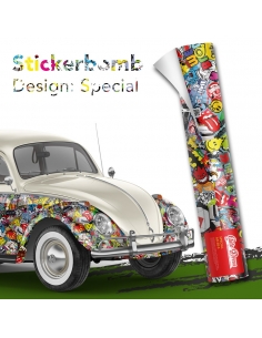 Stickerbomb Special Autofolie - 3D Car Wrapping für Style