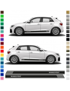 Audi A1 Quattro Seiten-Streifen Set - Individuelles Dekor