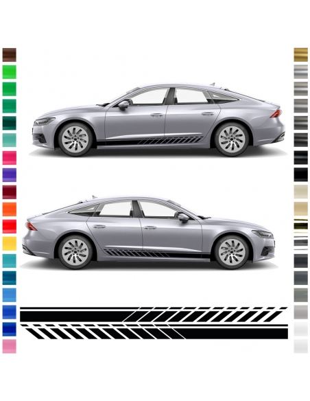 "Audi A7 Side Stripe Set - Customize Your Ride with Sticker in
