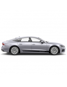 Side stripe set/décor suitable for Audi A7 in desired color and text