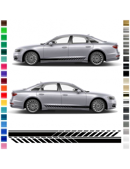 "Audi A8 Side Strip Set/Decor - Enhance Your Ride with Customiza