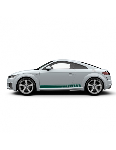 Audi TT Seiten-Streifen Set - Aufkleber in Wunschfarbe | Stilvoller D