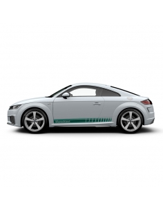 Side stripe set/décor suitable for Audi TT in desired color with desired text